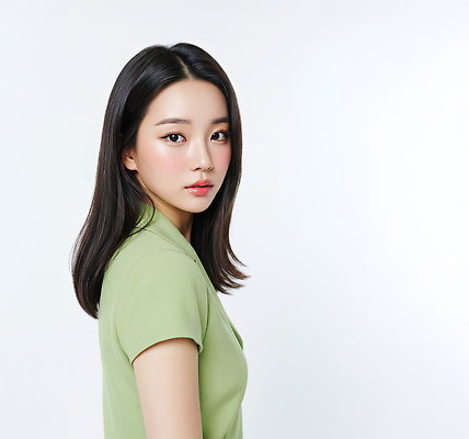 JPG 편집이미지 응시 옷 여자 포즈 조명 미소 머리 카메라 우아함 모던 청록색 정리 뷰티풀 의료성형뷰티 스타일 편집실사 AI인물포토 AI콘텐츠 시선 컬러 컨셉 표정 사람 신체부위 전자제품 CG 파일형식 AI포토