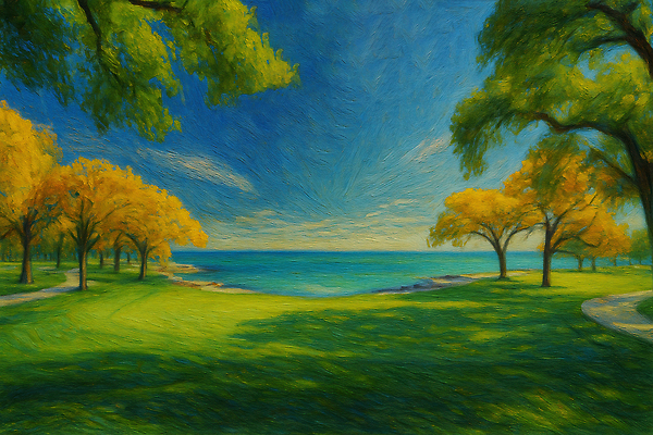 JPG 나무 공원 호수 여유 여행 일러스트 자연 바람 풍경 잔디 야외 햇빛 평화 가을 신선 즐거움 색감 국내일러스트 AI일러스트 AI콘텐츠 자연요소 식물 계절 공공시설 감정 컨셉 날씨 태양 생태계 파일형식