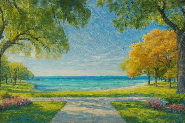 JPG 나무 꽃 여유 바다 여행 일러스트 자연 하늘 휴식 풍경 초원 해변 일상 여름 평화 생태 강가 조화 청명 국내일러스트 AI일러스트 AI콘텐츠 식물 계절 감정 컨셉 라이프 강 생태계 파일형식