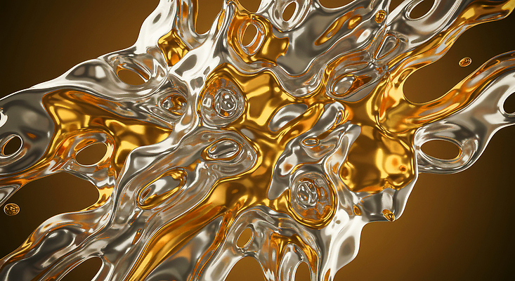 JPG 모양 편집이미지 디자인 예술 컬러 모션 추상 빛 반사 흐름 금색 투명 액체 질감 조화 물질 이미지편집 AI컴퓨터그래픽 AI콘텐츠 컨셉 무늬 파일형식