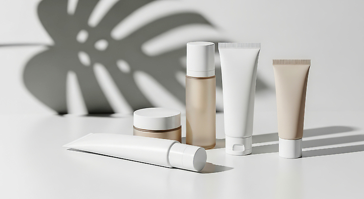 JPG 식물 편집이미지 백그라운드 표면 그림자 화장 뷰티 화장품 상품 배열 모던 질감 스킨케어 편집실사 AI포토 AI콘텐츠 CG 파일형식