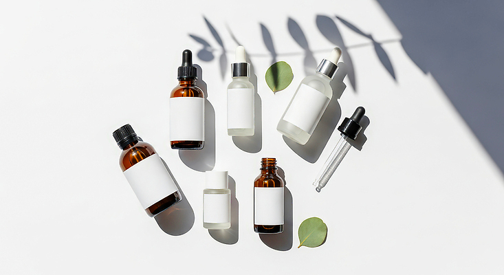 JPG 편집이미지 디자인 탁자 건강 뷰티 라벨 깨끗함 화장품 상품 배열 광택 세럼 편집실사 AI포토 AI콘텐츠 가구 컨셉 프레임 CG 파일형식