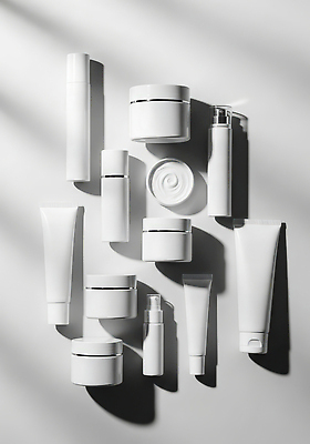 JPG 편집이미지 디자인 백그라운드 표면 그림자 뷰티 화장품 촉촉함 흰색 용기 상품 크림 일렬 로션 스킨케어 편집실사 AI포토 AI콘텐츠 그릇 컬러 젖음 CG 파일형식