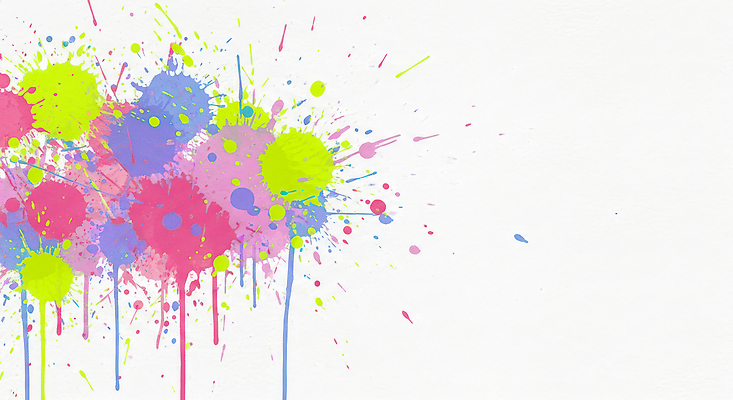 JPG 디자인 예술 분홍색 컬러 백그라운드 일러스트 추상 그래픽 장식 노란색 보라색 물감 방울 표현 작업 번짐 비율 색채 생동감 창의성 국내일러스트 AI일러스트 AI콘텐츠 무늬 미술도구 파일형식 효과