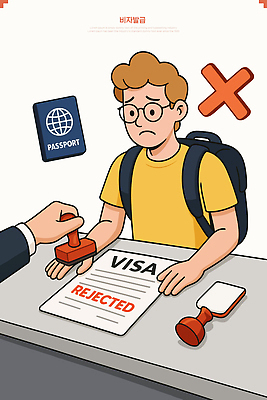 여행 일러스트 배낭 청소년 거리 도장 거래 슬픔 공항 거절 문서 보안 여권 판결 비자 외교 국내일러스트 AI파일 감정 컨셉 가방 교통시설 안전 사람 파일형식 벡터