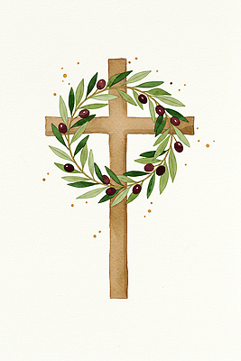 JPG 나무 전통 디자인 열매 종교 문화 상징 십자가 잎 일러스트 자연 풍경 장식 평화 화환 희망 흰색 그림 올리브 신성 뷰티풀 국내일러스트 AI일러스트 AI콘텐츠 식물 꽃 감정 컬러 컨셉 생태계 파일형식