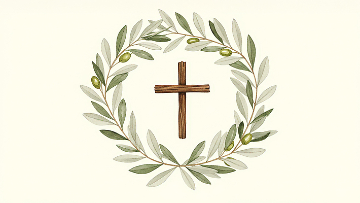 JPG 나무 전통 디자인 종교 문화 상징 컬러 십자가 잎 일러스트 자연 가지 그래픽 평화 희망 원형 그림 올리브 조화 뷰티풀 국내일러스트 AI일러스트 AI콘텐츠 도형 식물 열매 감정 컨셉 채소 생태계 파일형식