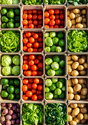 JPG 편집이미지 컬러 토마토 식재료 감자 농작물 신선 시장 상추 브로콜리 나무상자 유기농 건강식 식사준비 편집실사 AI포토 AI콘텐츠 웰빙 음식 농업 채소 상자 CG 준비 파일형식