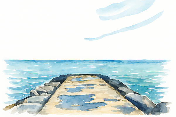 JPG 구름 여유 파도 바다 여행 일러스트 자연 하늘 바람 풍경 해변 평화 일출 일몰 산책로 지평선 강원도 수평선 영진해변 차분 국내일러스트 AI일러스트 AI콘텐츠 자연요소 감정 길 컨셉 날씨 한국 노을 생태계 강릉 파일형식