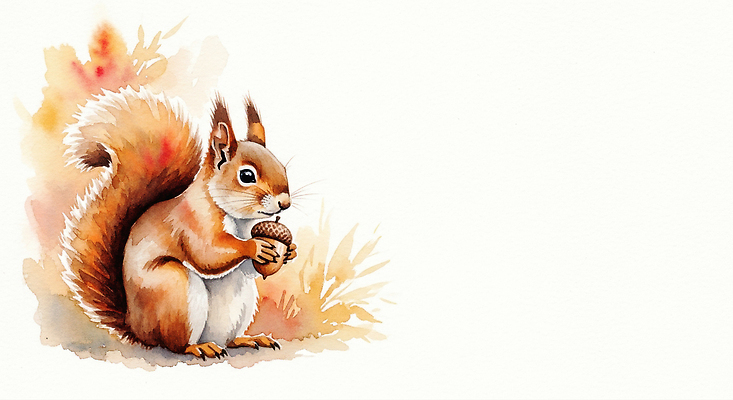 JPG 나무 식물 동물 일러스트 자연 생명 나뭇잎 평화 귀여움 고요 감상 가을 숲 먹이 생태계 다람쥐 도토리 서식지 국내일러스트 유산 AI일러스트 AI콘텐츠 계절 컨셉 잎 임신 견과류 설치류 파일형식
