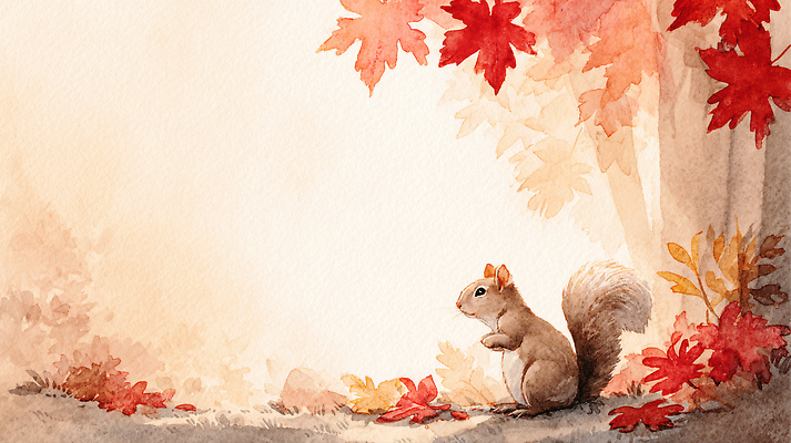 JPG 나무 동물 단풍 잎 일러스트 자연 아침 한국 풍경 햇빛 평화 환경 산책 가을 생태 숲 다람쥐 조용 색감 차분 국내일러스트 AI일러스트 AI콘텐츠 주간 식물 계절 아시아 컨셉 휴식 태양 설치류 생태계 파일형식