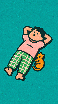 JPG 동물 캐릭터 행복 여유 어린이 일러스트 가족 관계 놀이 휴식 사랑 일상 초록색 친구 눕기 소풍 평화 귀여움 고양이 편안함 오후 국내일러스트 AI일러스트 AI콘텐츠 감정 컬러 컨셉 포유류 모션 사람 라이프 반려동물 야외활동 감각 파일형식