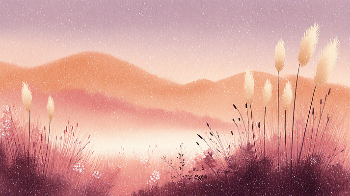 JPG 식물 계절 꽃 컬러 일러스트 자연 하늘 날씨 풍경 초원 햇빛 평화 노을 대기 언덕 부드러움 조용 파스텔 뷰티풀 국내일러스트 AI일러스트 AI콘텐츠 자연요소 컨셉 학용품 태양 감각 생태계 파일형식