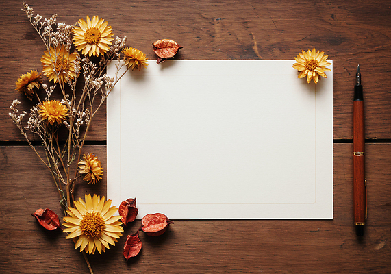 JPG 편집이미지 손글씨 나뭇잎 문구용품 장식 가을 편안함 편지 오브젝트 감성 드라이플라워 나무탁자 플로리스트 편집실사 AI포토 AI콘텐츠 직업 계절 꽃 컨셉 잎 탁자 감각 CG 파일형식