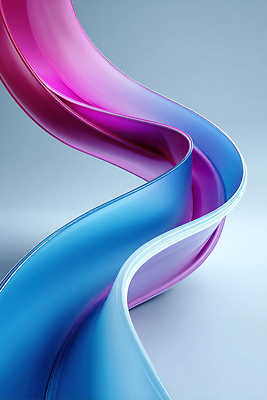 JPG 모양 편집이미지 디자인 예술 분홍색 컬러 곡선 추상 그래픽 파란색 흐름 부드러움 조화 뷰티풀 이미지편집 AI컴퓨터그래픽 AI콘텐츠 선 컨셉 무늬 감각 파일형식