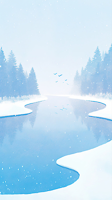 JPG 나무 겨울 일러스트 자연 조류 하늘 바람 산 풍경 물 강 일출 얼음 고요 흐름 눈 차가움 숲 강가 조용 국내일러스트 AI일러스트 AI콘텐츠 자연요소 식물 동물 계절 컨셉 날씨 노을 생태계 파일형식