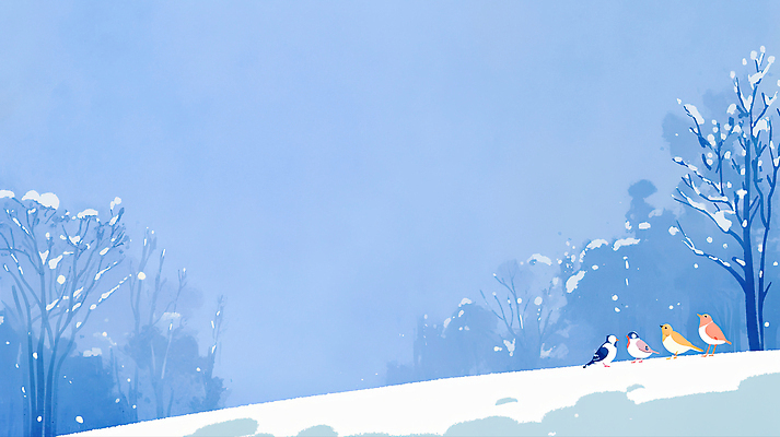 JPG 나무 식물 동물 감정 컬러 겨울 일러스트 자연 조류 하늘 이야기 풍경 야외 평화 환경 소리 눈 차가움 생태계 조화 국내일러스트 AI일러스트 AI콘텐츠 자연요소 계절 컨셉 날씨 파일형식