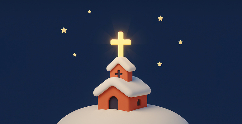 JPG 편집이미지 별 기독교 종교 십자가 크리스마스 겨울 조명 풍경 장식 교회 평화 천주교 편집3D AI컴퓨터그래픽 AI콘텐츠 자연요소 계절 기념일 컨셉 종교건축 건물 3D 파일형식