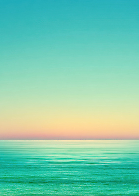 JPG 편집이미지 여유 물결 바다 자연 하늘 풍경 파란색 햇빛 평화 고요 일몰 조화 뷰티풀 수평선 이미지편집 AI컴퓨터그래픽 AI콘텐츠 감정 컬러 컨셉 태양 노을 생태계 파일형식