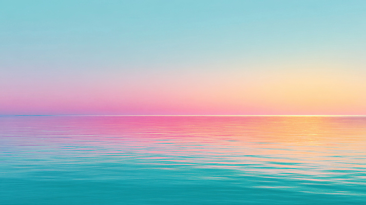 JPG 편집이미지 물결 바다 컬러 자연 하늘 풍경 빛 일출 고요 새벽 수면 조화 뷰티풀 수평선 차분 이미지편집 AI컴퓨터그래픽 AI콘텐츠 자연요소 컨셉 물 노을 생태계 파일형식