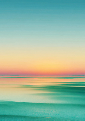 JPG 편집이미지 물결 바다 컬러 자연 하늘 풍경 파란색 반사 평화 주황색 고요 일몰 뷰티풀 수평선 이미지편집 AI컴퓨터그래픽 AI콘텐츠 컨셉 노을 생태계 파일형식