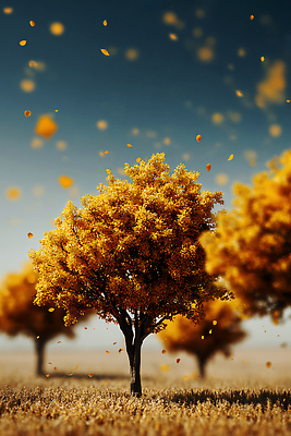 JPG 나무 편집이미지 컬러 낙엽 자연 바람 휴식 풍경 크리스마스트리 평화 가을 떨어짐 장면 뷰티풀 이미지편집 AI컴퓨터그래픽 AI콘텐츠 자연요소 식물 계절 컨셉 잎 크리스마스 날씨 생태계 파일형식