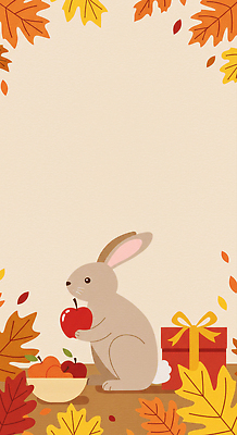 JPG 식물 동물 행복 컬러 백그라운드 일러스트 자연 생명 나뭇잎 따뜻함 선물 풍경 귀여움 가을 토끼 신선 사과 즐거움 장면 특징 국내일러스트 AI일러스트 AI콘텐츠 계절 감정 컨셉 잎 과일 포유류 반려동물 생태계 파일형식