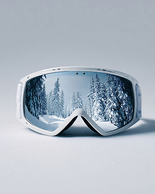 JPG 편집이미지 스포츠 설경 겨울 장신구 자연 레저 고글 풍경 반사 장비 흰색 숲 오브젝트 편집실사 AI컴퓨터그래픽 AI콘텐츠 계절 컬러 CG 생태계 파일형식