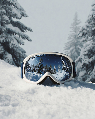 JPG 나무 편집이미지 스포츠 겨울 자연 스키 고글 아웃도어 풍경 반사 차가움 숲 겨울여행 스노우 편집실사 AI컴퓨터그래픽 AI콘텐츠 식물 계절 여행 겨울스포츠 CG 생태계 파일형식