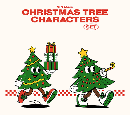 캐릭터 전통 행복 크리스마스 겨울 일러스트 동화 사탕 선물 웃음 장식 크리스마스트리 걷기 축제 기쁨 빈티지 즐거움 체크무늬 퍼레이드 일러캐릭터 AI파일 계절 기념일 감정 컨셉 무늬 모션 디저트 표정 이벤트 파일형식 벡터
