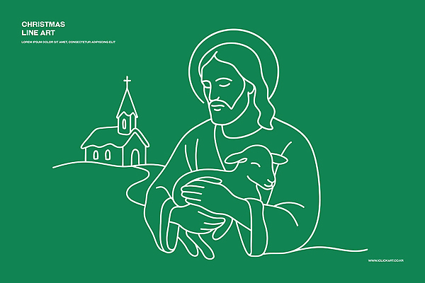 기념일 감정 종교 컨셉 일러스트 포유류 관계 종교건축 건물 도움 신_종교 생태계 파일형식 벡터 예수 양 교회 크리스마스 기독교 봉사 사랑 평화 생명 축제 그림 문화 가족 자연 동물 국내일러스트 AI파일 라인일러스트