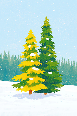 JPG 나무 겨울 일러스트 자연 하늘 산 눈꽃 풍경 초록색 노란색 평화 정원 산책로 눈 숲 뷰티풀 겨울풍경 국내일러스트 AI일러스트 AI콘텐츠 자연요소 식물 계절 길 컬러 컨셉 날씨 눈_날씨 생태계 파일형식