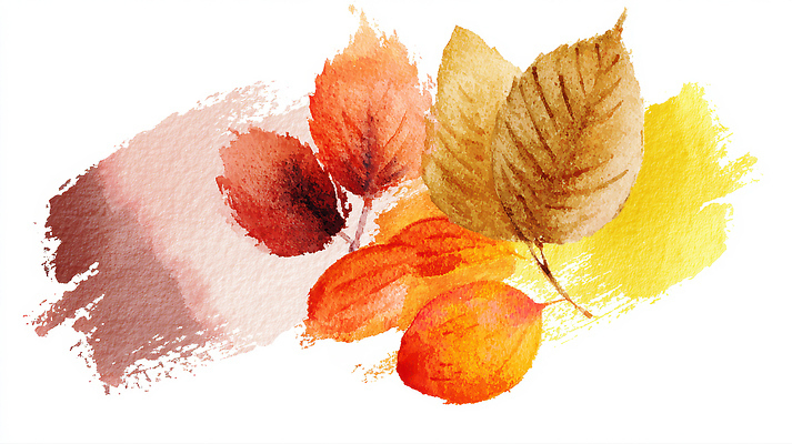 JPG 모양 계절 예술 컬러 낙엽 잎 일러스트 자연 나뭇잎 수채화 풍경 금색 관찰 변화 편안함 조화 뷰티풀 국내일러스트 AI일러스트 AI콘텐츠 식물 컨셉 모션 감각 생태계 파일형식