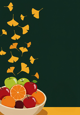 JPG 접시 디자인 예술 컬러 과일 일러스트 자연 식탁 귤 건강 정원 식사 활발 신선 원형 사과 은행잎 과일샐러드 미각 국내일러스트 AI일러스트 AI콘텐츠 도형 식기 컨셉 잎 탁자 샐러드 감각 생태계 파일형식