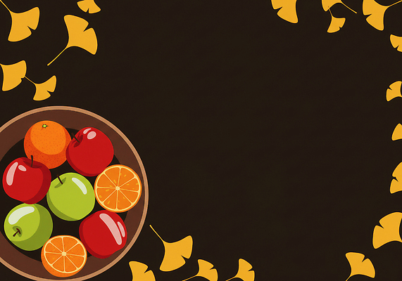 JPG 음식 컬러 백그라운드 과일 일러스트 재료 자연 귤 건강 농장 바구니 신선 사과 은행잎 비타민 과일샐러드 국내일러스트 AI일러스트 AI콘텐츠 잎 농업 샐러드 생태계 영양소 파일형식