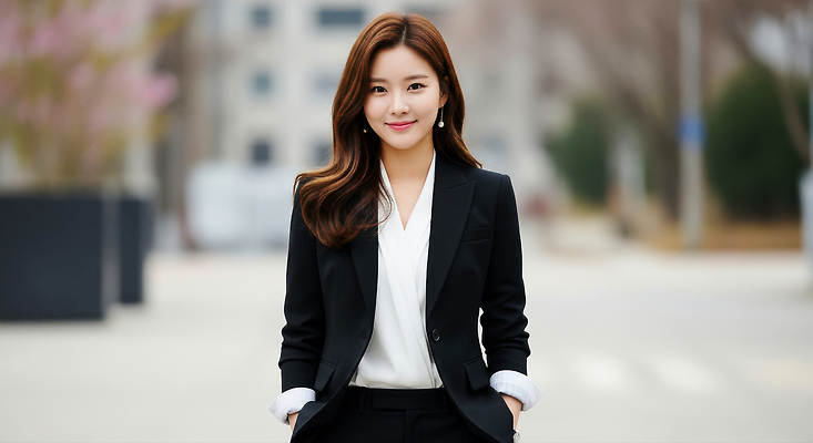 JPG 편집이미지 여자 패션 도로 비즈니스 직장 미소 정장 건물 도시풍경 비즈니스우먼 자신감 가로수 의료성형뷰티 스타일 차분 편집실사 AI인물포토 AI콘텐츠 건축물 옷 감정 길 컨셉 회사 교통시설 표정 사람 풍경 도시 직장인 CG 파일형식 AI포토