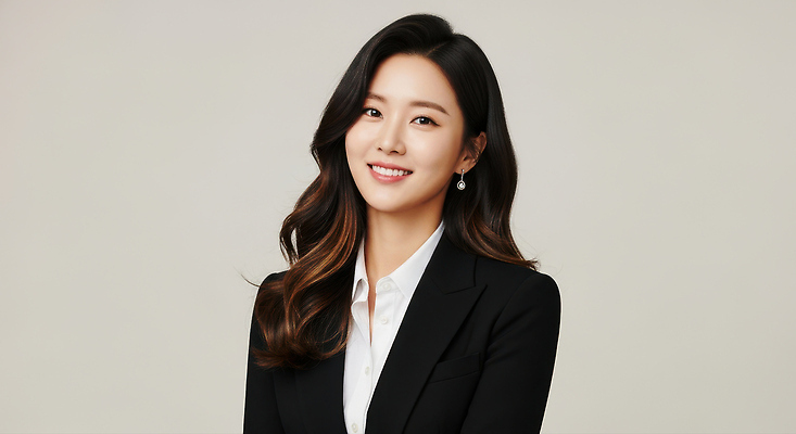 JPG 편집이미지 옷 여자 포즈 조명 미소 사람 정장 카메라 매력적 비즈니스우먼 뷰티풀 의료성형뷰티 스타일 편집실사 AI인물포토 AI콘텐츠 컨셉 비즈니스 표정 전자제품 직장인 CG 파일형식 AI포토