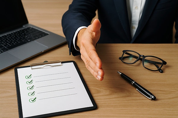 JPG 편집이미지 손 남자 안경 포즈 비즈니스 직장 대화 노트북 사무실 펜 전문직 책상 준비 면접 체크리스트 의료성형뷰티 이미지편집 AI컴퓨터그래픽 AI콘텐츠 직업 잡화 가구 회사 말하기 사람 신체부위 전자제품 필기구 파일형식