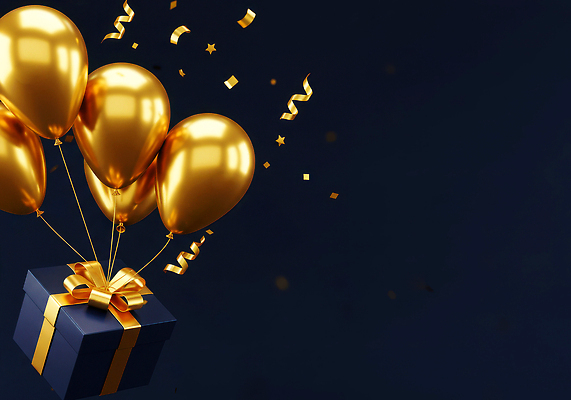 JPG 편집이미지 기념일 행복 감정 리본 선물 이벤트 장식 상자 파티 축제 금색 축하 즐거움 풍선 이미지편집 AI컴퓨터그래픽 AI콘텐츠 컬러 컨셉 파일형식