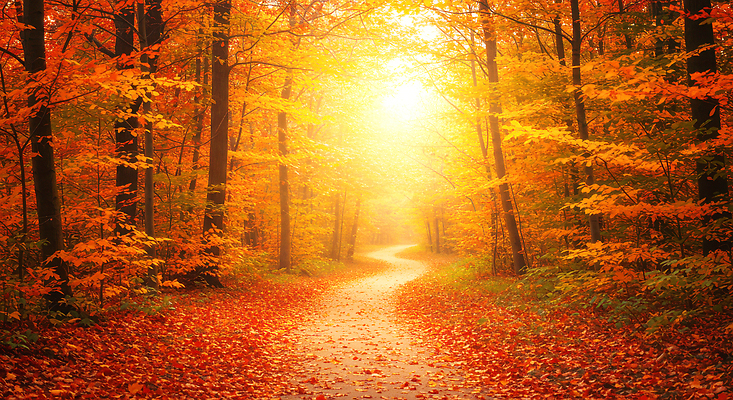 JPG 나무 편집이미지 길 자연 풍경 여름 햇빛 노란색 평화 노을 주황색 산책 가을 숲 뷰티풀 편집실사 AI포토 AI콘텐츠 자연요소 식물 계절 컬러 컨셉 휴식 태양 CG 생태계 파일형식