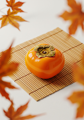 JPG 편집이미지 음식 컬러 단풍 과일 자연 탁자 디저트 따뜻함 감 주방 촬영 식사 매트 대나무 편집실사 AI포토 AI콘텐츠 나무 가구 잎 CG 생태계 파일형식