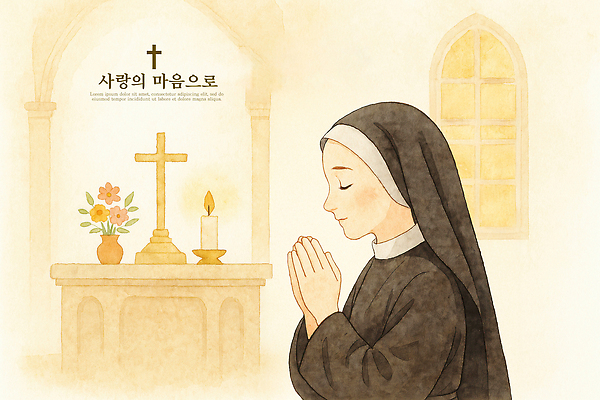 PSD 꽃 감정 종교 십자가 일러스트 촛불 하늘 생활 교회 평화 믿음 기도 예배 조용 신성 찬양 수녀 국내일러스트 식물 컨셉 초 종교건축 건물 천주교 파일형식