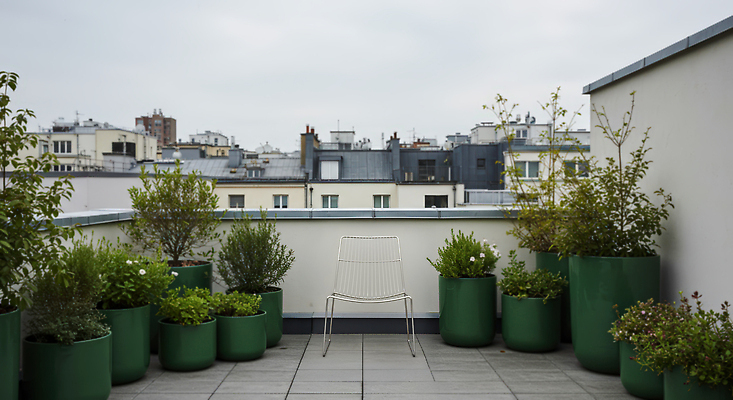 JPG 식물 편집이미지 화분 의자 자연 휴식 야외 건물 초록색 평화 정원 도시 분위기 옥상 화단 파리 오후 편집실사 AI포토 AI콘텐츠 건축물 컬러 가구 컨셉 CG 생태계 파일형식