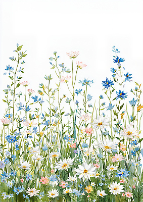 JPG 식물 꽃 화초 분홍색 일러스트 자연 바람 풍경 야외 여름 파란색 햇빛 소풍 평화 정원 봄 흰색 흔들림 조화 뷰티풀 국내일러스트 AI일러스트 AI콘텐츠 자연요소 계절 컬러 컨셉 모션 날씨 태양 야외활동 생태계 파일형식