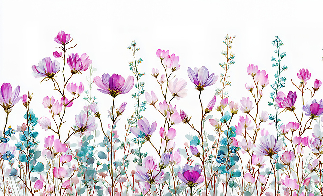 JPG 식물 꽃 감정 예술 컬러 일러스트 자연 풍경 여름 정원 봄 산책 인쇄 생태계 힐링 조화 만개 뷰티풀 색채 국내일러스트 AI일러스트 AI콘텐츠 계절 휴식 파일형식
