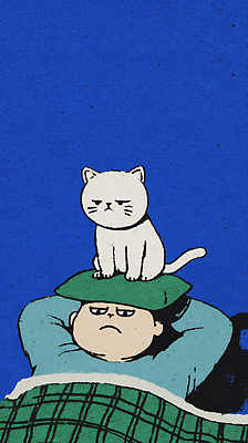 JPG 캐릭터 감정 백그라운드 일러스트 주택 표정 사람 일상 파란색 반려동물 소파 머리 귀여움 고양이 짜증 포근함 편안함 냥집사 국내일러스트 AI일러스트 AI콘텐츠 동물 컬러 컨셉 의자 포유류 건물 라이프 신체부위 감각 합성어 파일형식