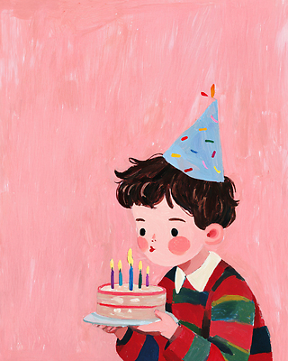 JPG 기념일 행복 어린이 분홍색 일러스트 촛불 가족 사랑 소년 친구 파티 케이크 축제 기쁨 축하 체험 생일 소중 즐거움 소원 소원빌기 순간 국내일러스트 AI일러스트 AI콘텐츠 남자 감정 컬러 컨셉 초 관계 디저트 사람 이벤트 파일형식