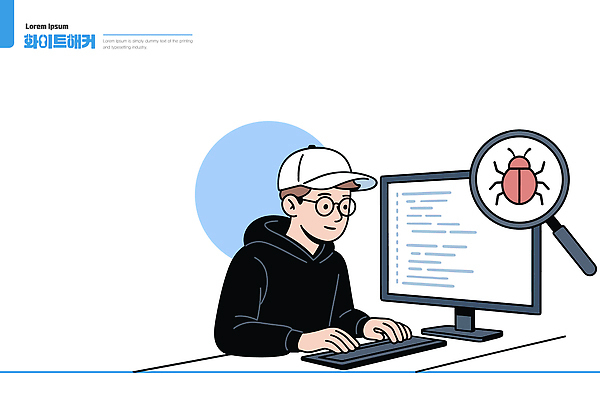 디자인 인터넷 일러스트 기술 정보기술 전자제품 컴퓨터 사무실 모니터 도구 작업 코드 집중 분석 해커 문제해결 소프트웨어 탐지 프로그래머 프로그래밍 국내일러스트 AI파일 직업 컨셉 비즈니스 범죄 개발 파일형식 벡터