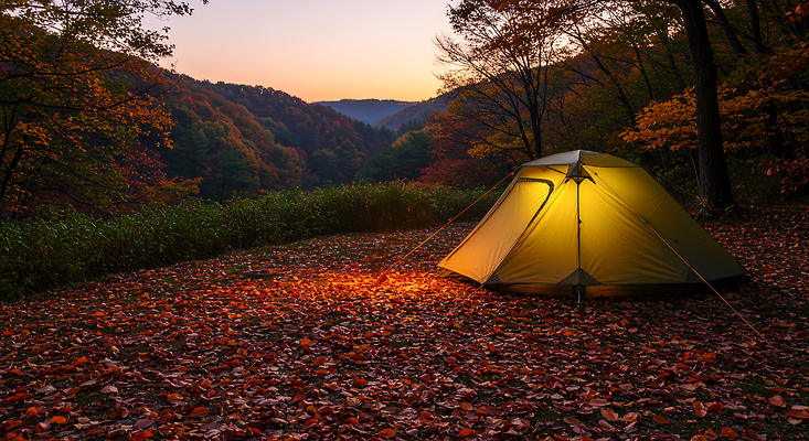 JPG 편집이미지 여행 단풍 자연 휴식 나뭇잎 산 텐트 풍경 야외 고요 일몰 등산 캠핑 가을 모닥불 편집실사 AI포토 AI콘텐츠 계절 컨셉 잎 불 레저 캠핑도구 노을 트래킹 CG 생태계 파일형식