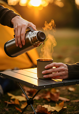 JPG 편집이미지 잎 자연 텐트 취미 야외 친구 노을 캠핑 가을 저녁 따뜻한음료 의료성형뷰티 편집실사 AI인물포토 AI콘텐츠 자연요소 식물 계절 음료 관계 레저 캠핑도구 야간 CG 생태계 파일형식 AI포토